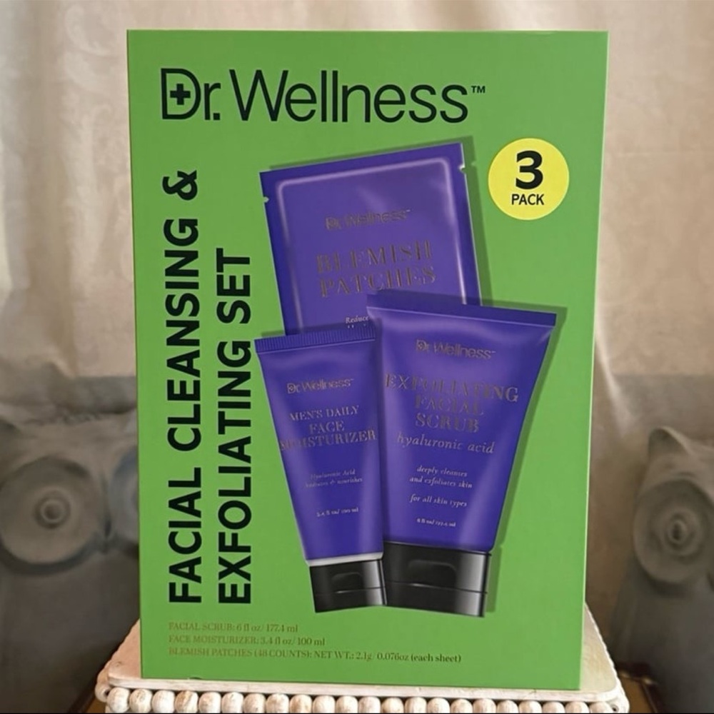 ⚡️Dr. Wellness Men's Facial Cleansing & Exfoliating Set
